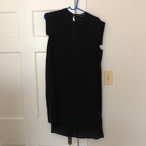 All Saints black silk dress